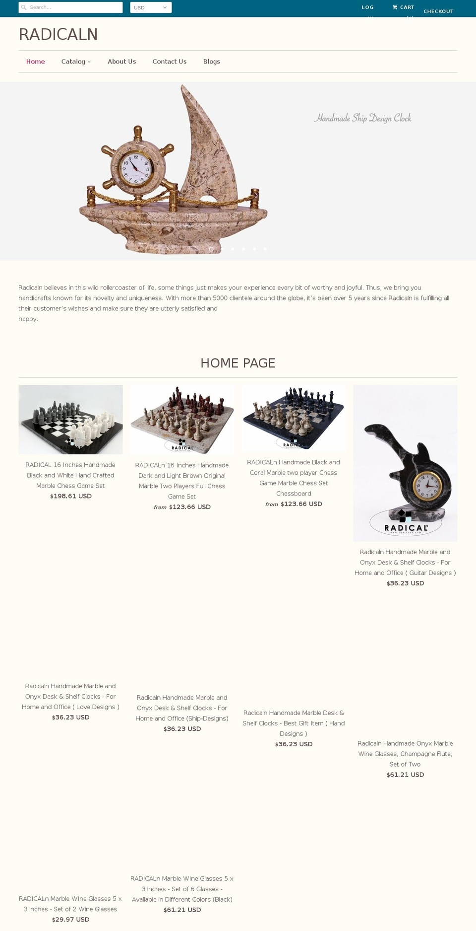 radicaln.com shopify website screenshot