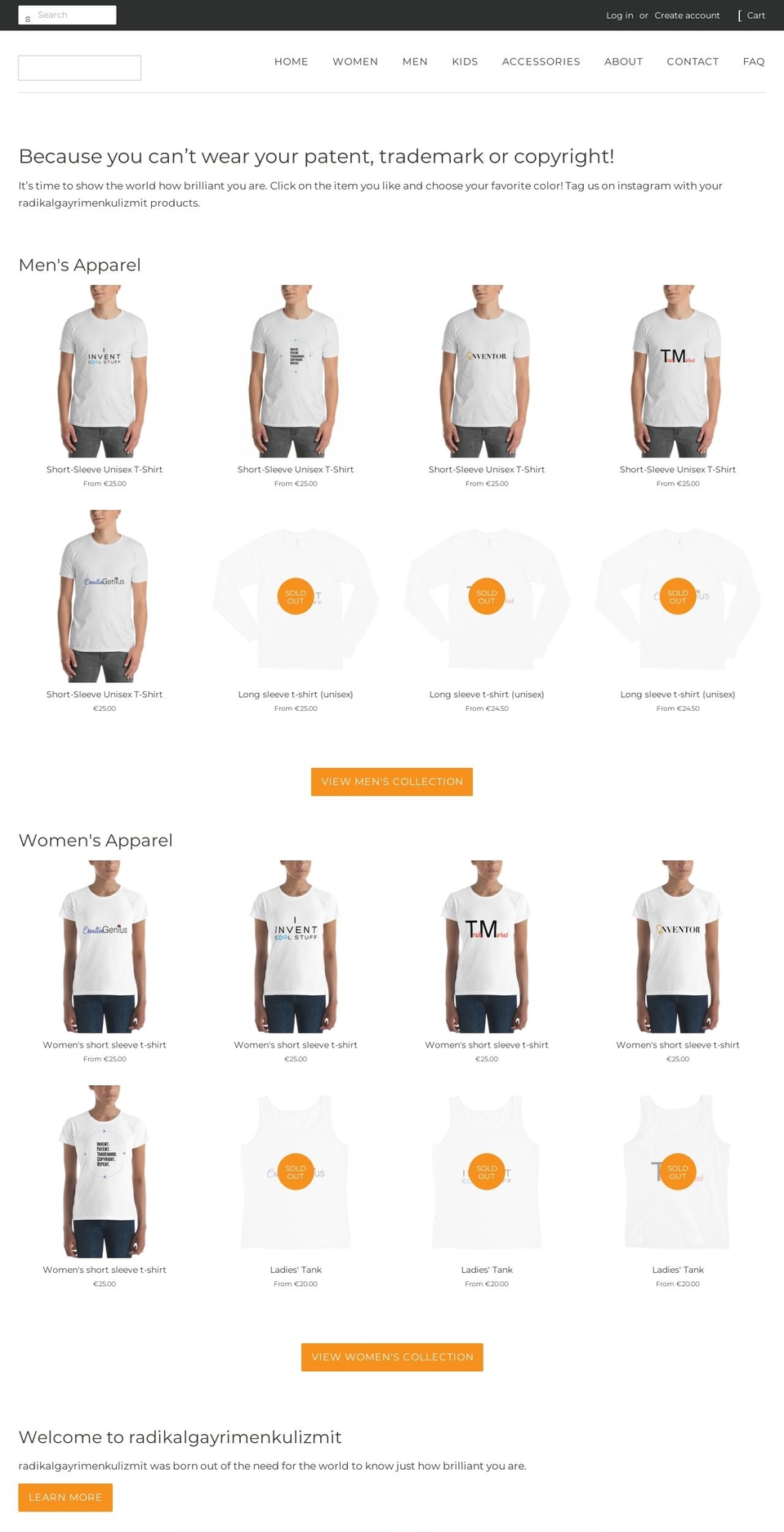 radikalgayrimenkulizmit.com shopify website screenshot