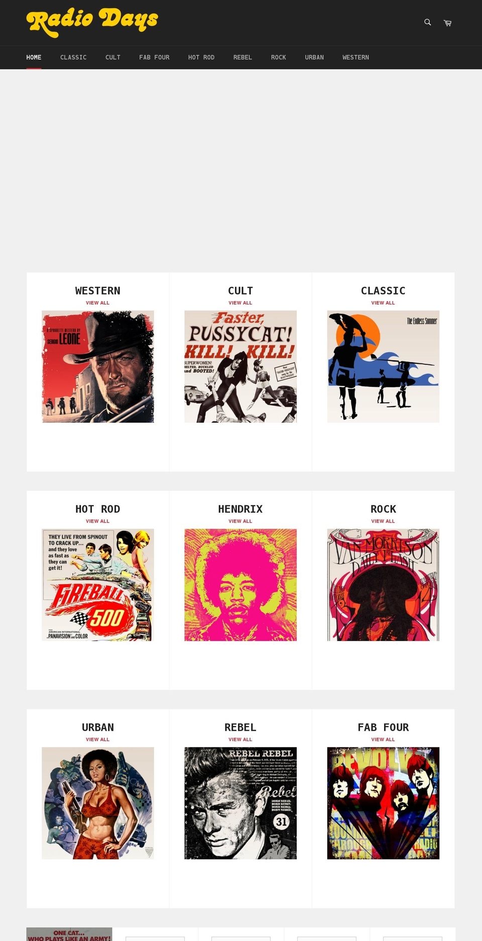 radiodaysretro.co.uk shopify website screenshot