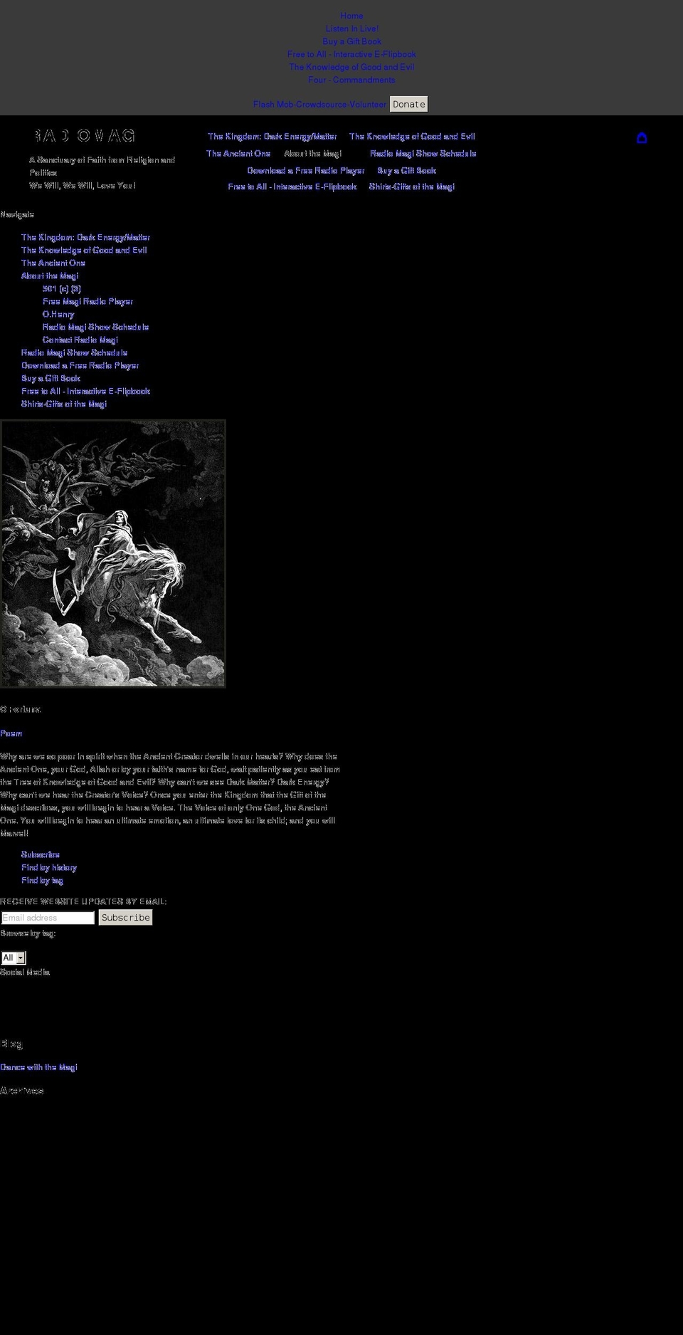 radiomagigospel.com shopify website screenshot
