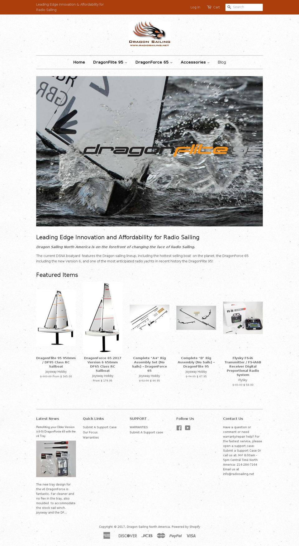 radiosailing.net shopify website screenshot