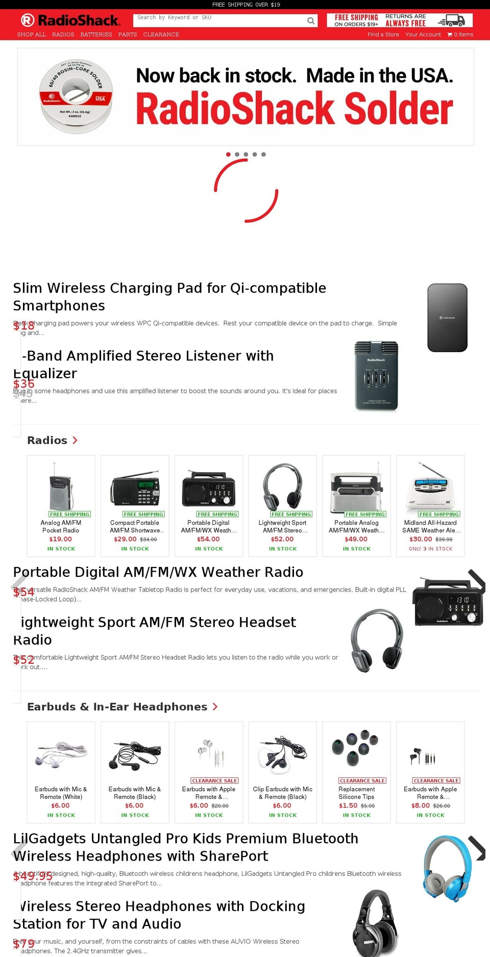 RadioShack 2018-07-12 - Checkout Upgrade Shopify theme site example radioshackcanada.com