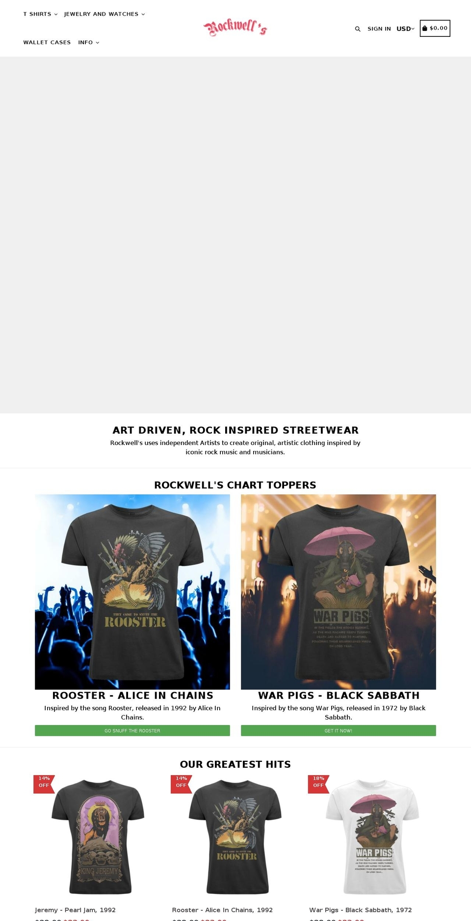 radiostarclothing.com — Shopify storefront screenshot