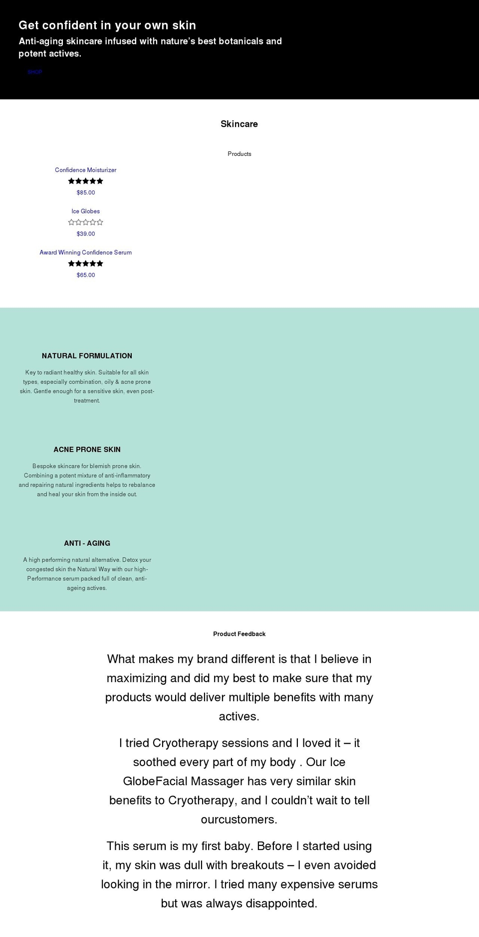 radixir.com shopify website screenshot