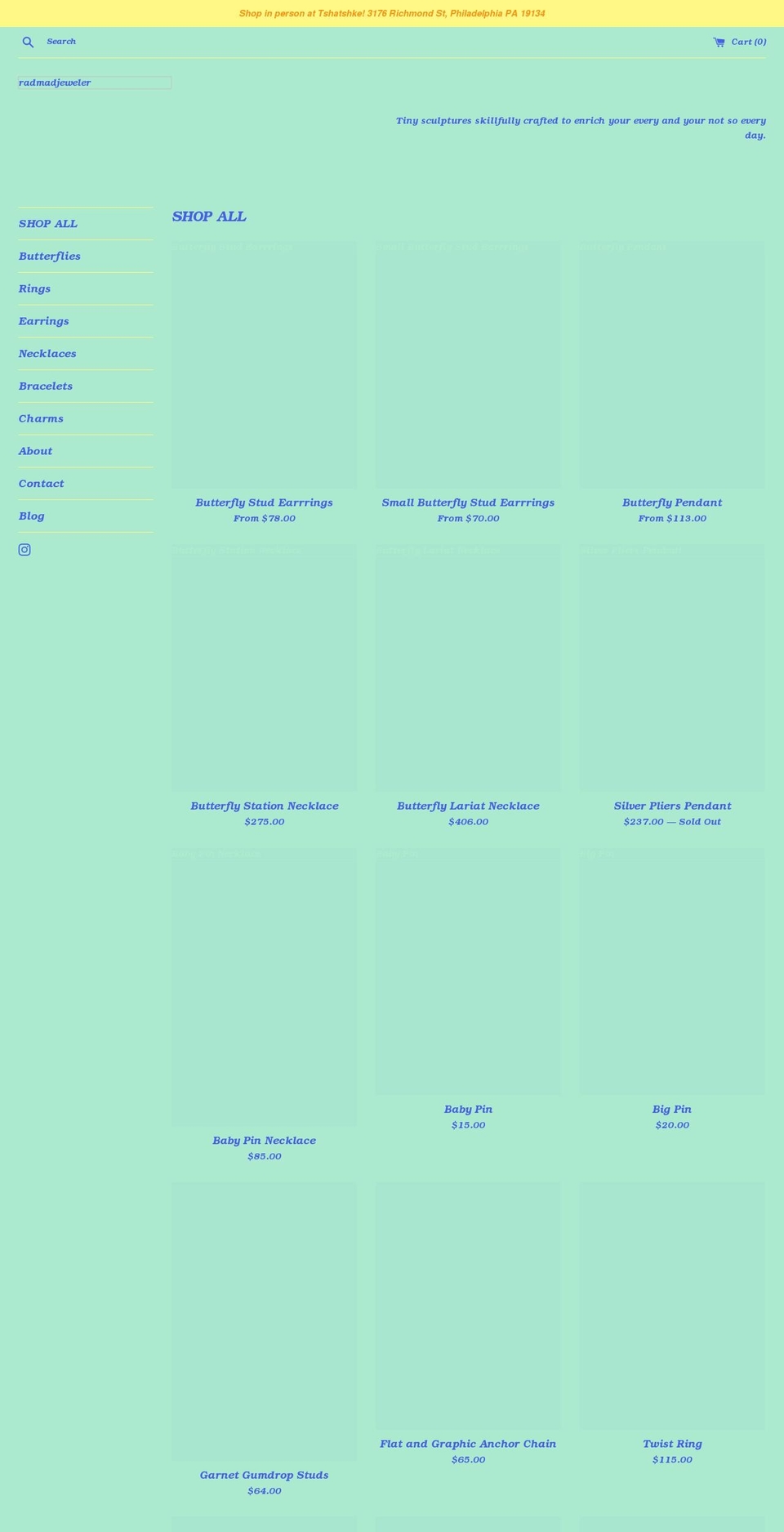 radmadjeweler.com shopify website screenshot
