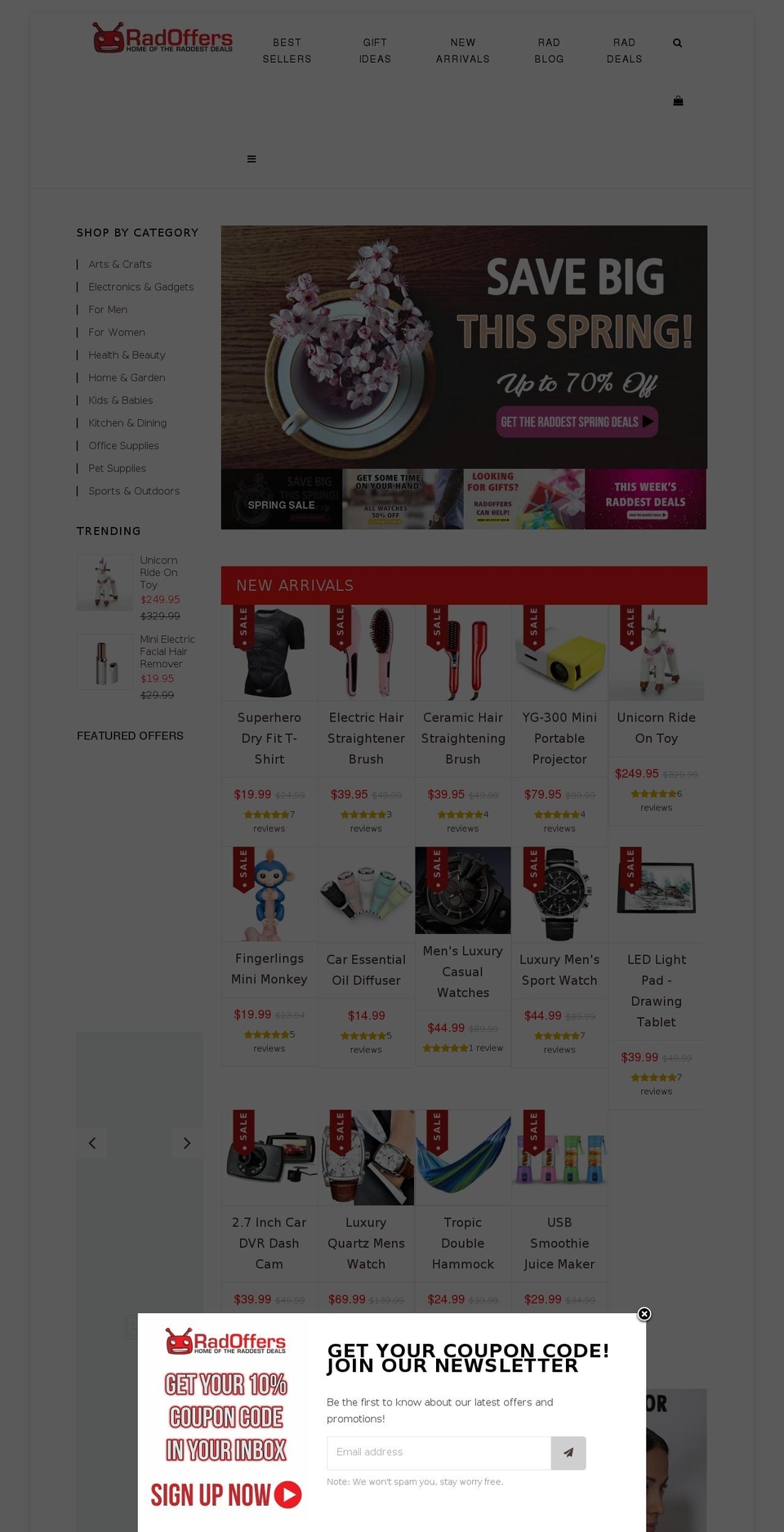 install Shopify theme site example radoffers.com