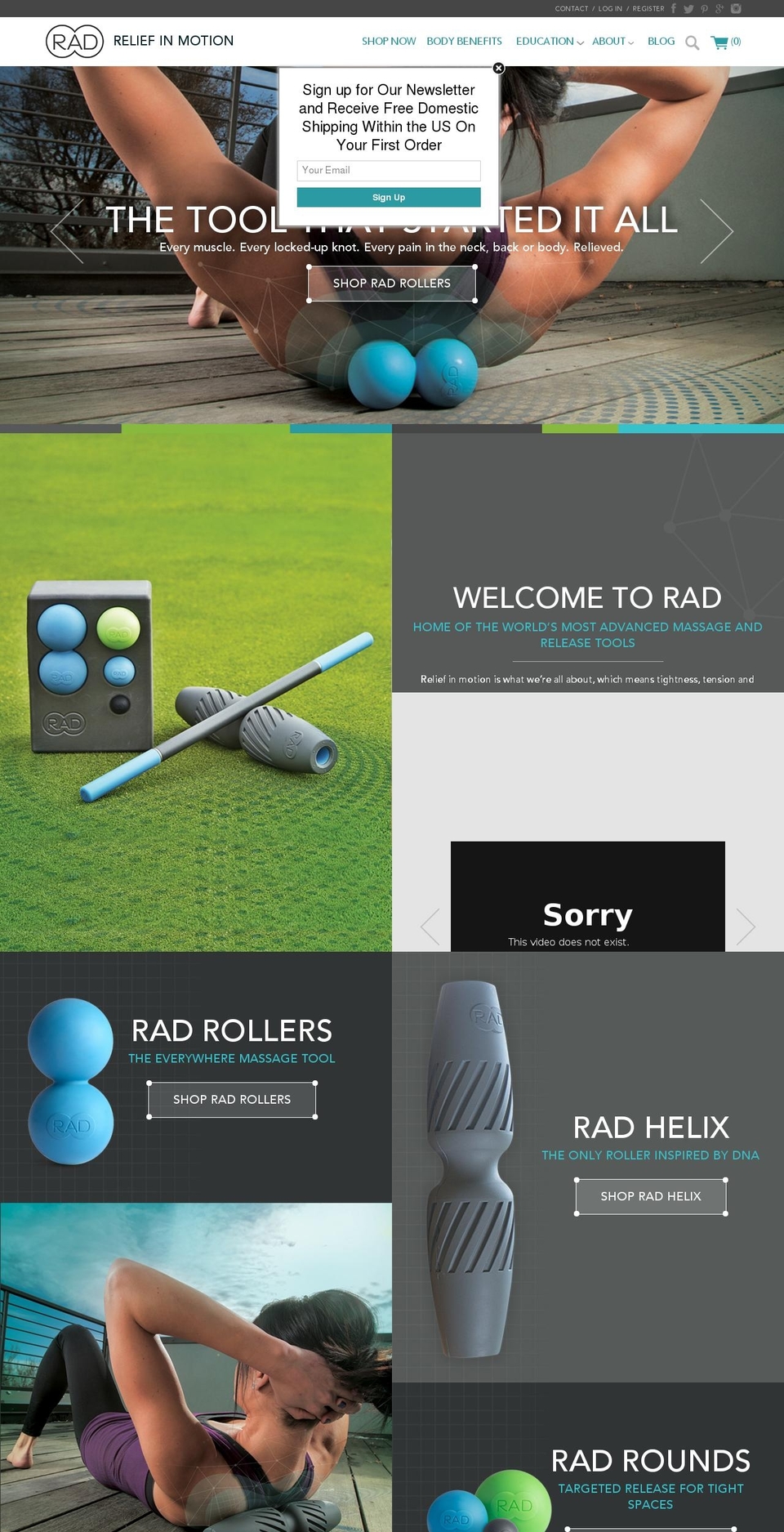 radroller.com shopify website screenshot