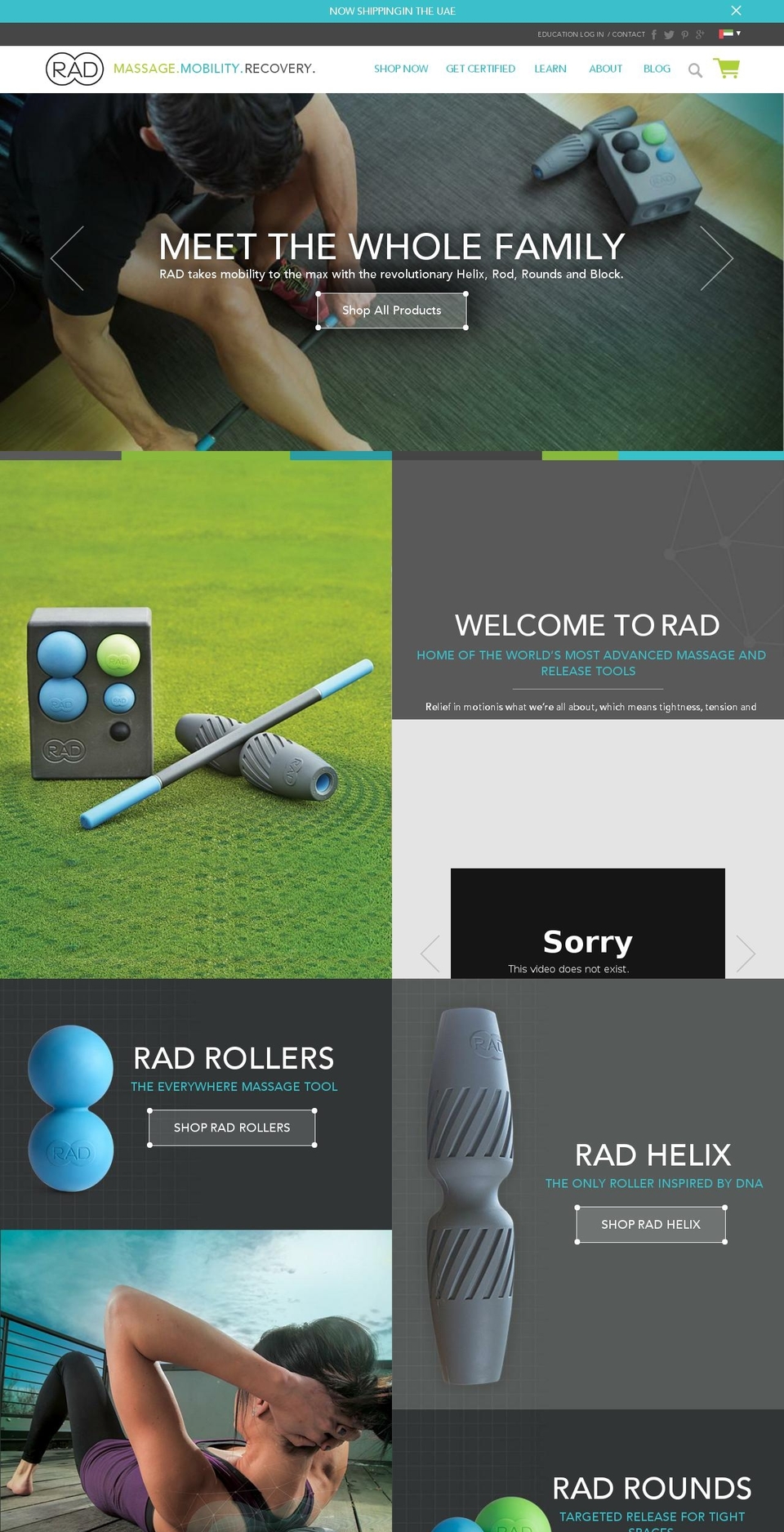 radrolleruae.com — Shopify storefront screenshot