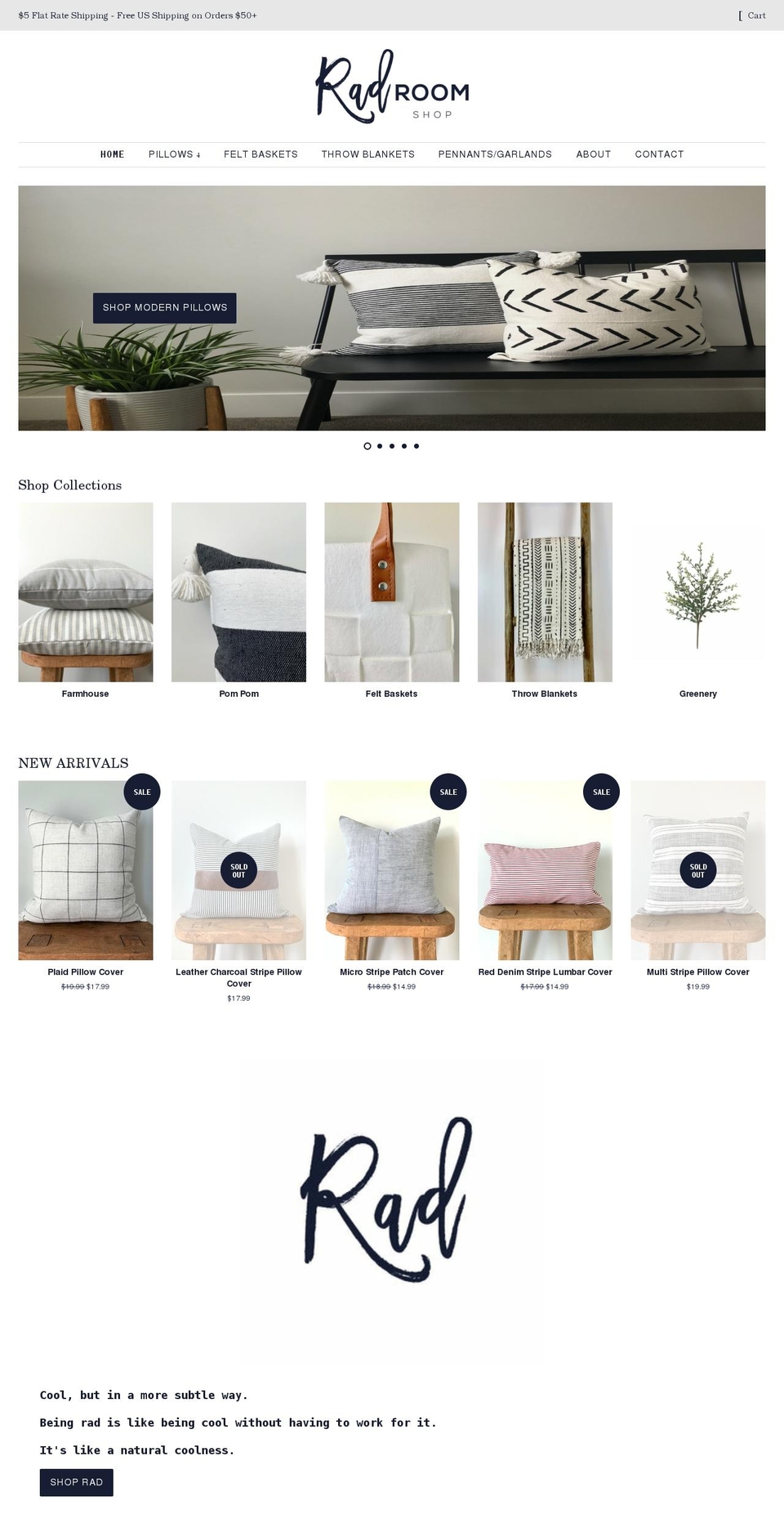 radroomshop.com shopify website screenshot