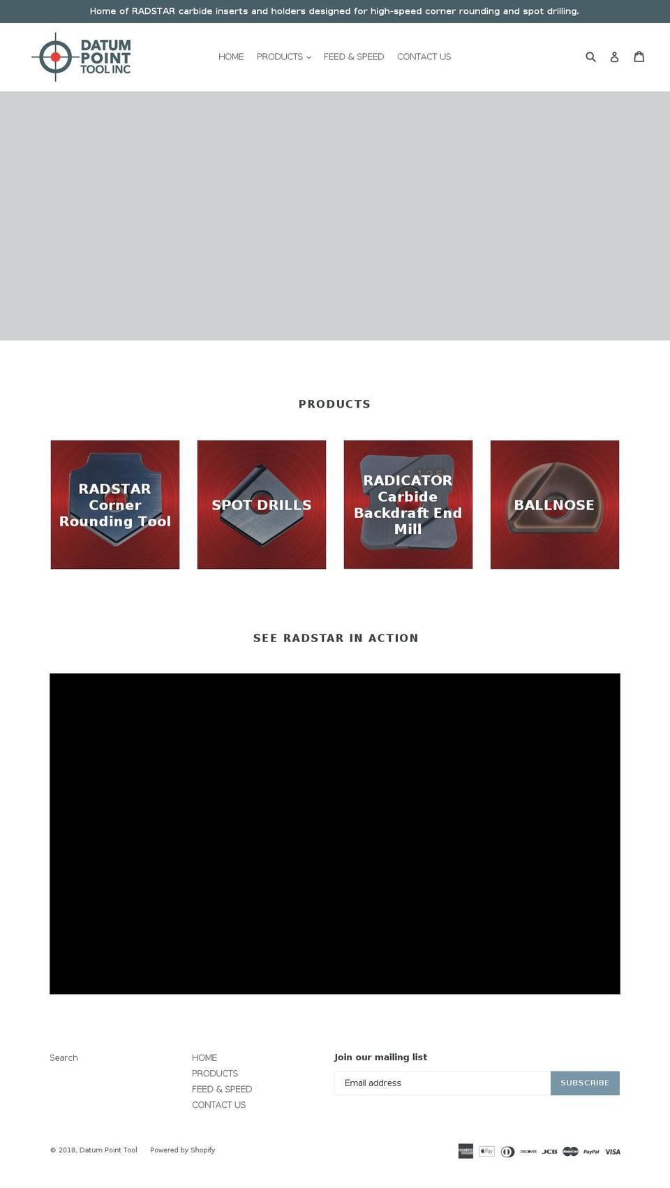 radstartool.com shopify website screenshot