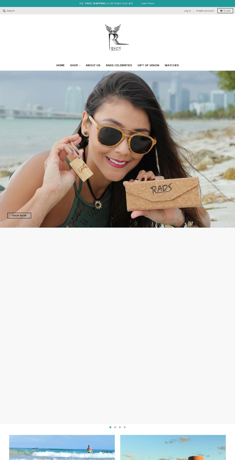 radswear.com shopify website screenshot