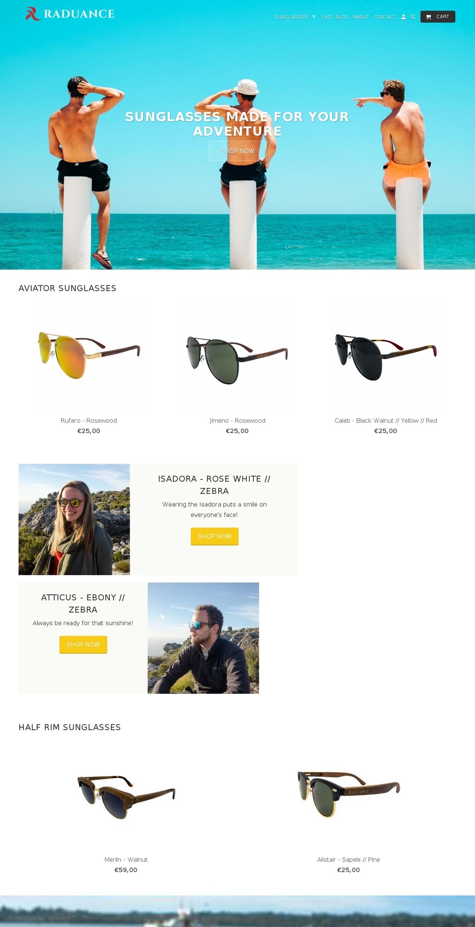 raduance.com — Shopify storefront screenshot