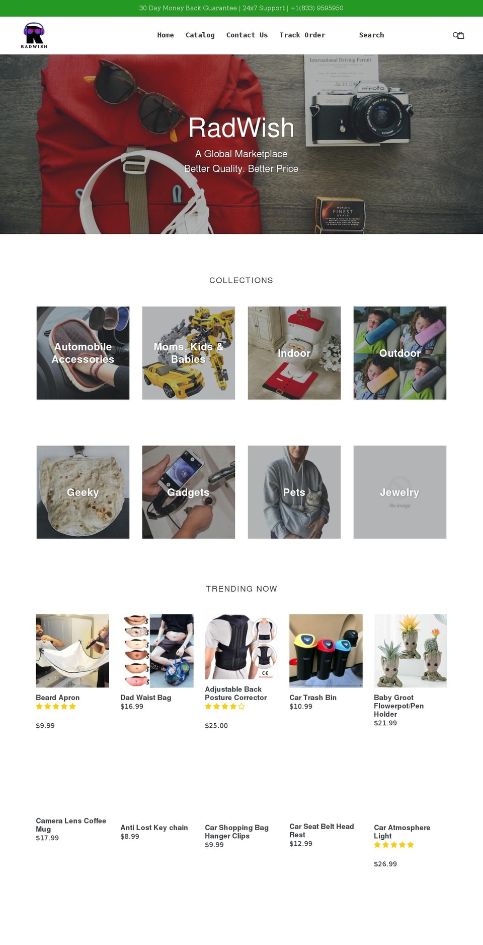 radwish.com — Shopify storefront screenshot