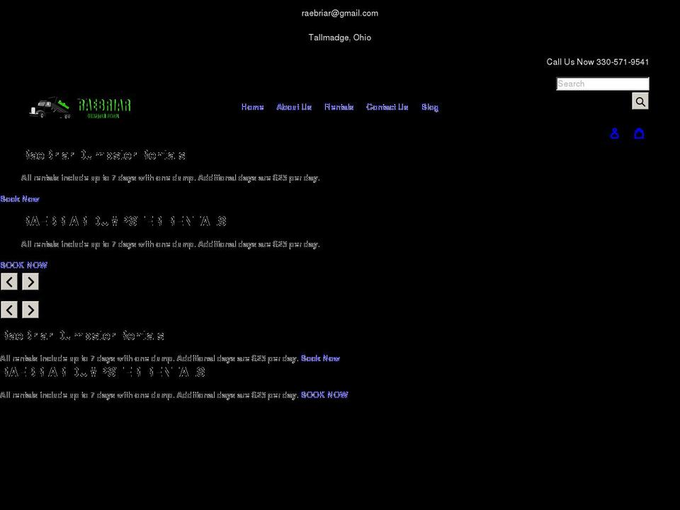 raebriar.com shopify website screenshot
