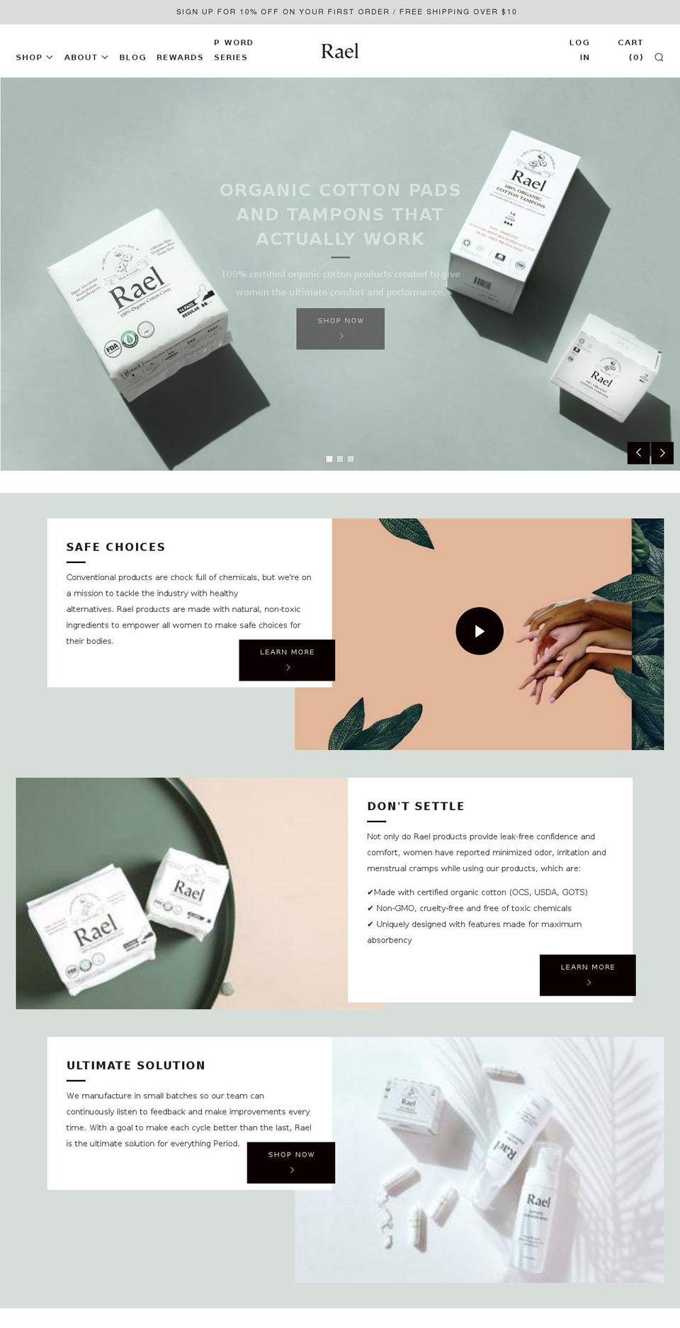 raelbox.com shopify website screenshot