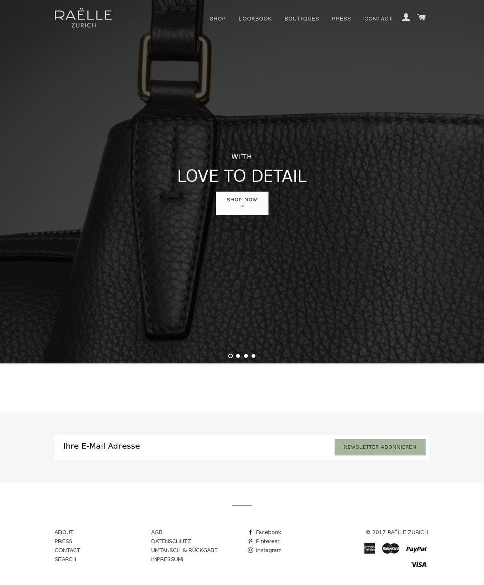 raellezurich.com shopify website screenshot