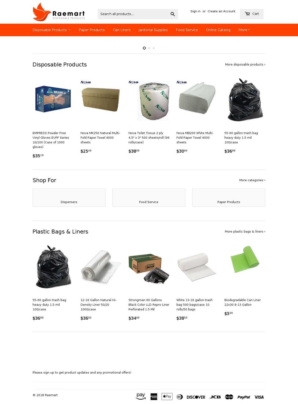 raemart.com — Shopify storefront screenshot