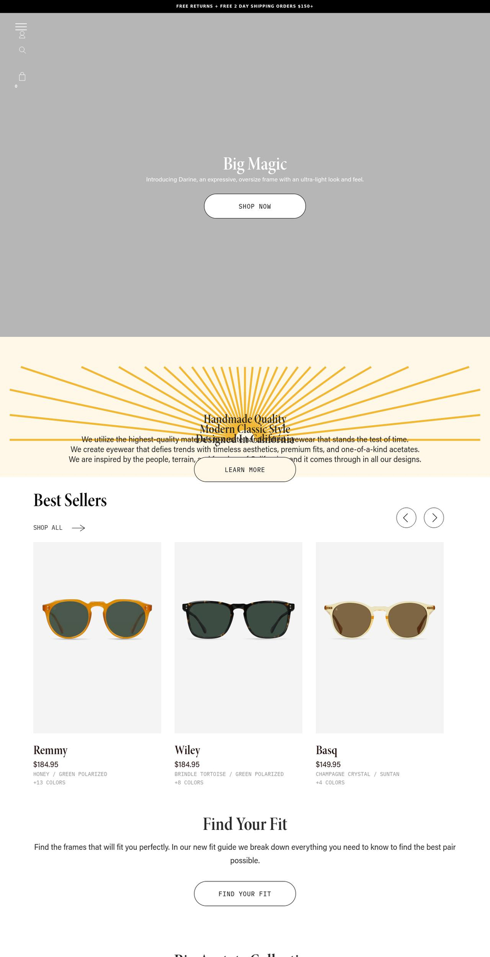 raen.com shopify website screenshot