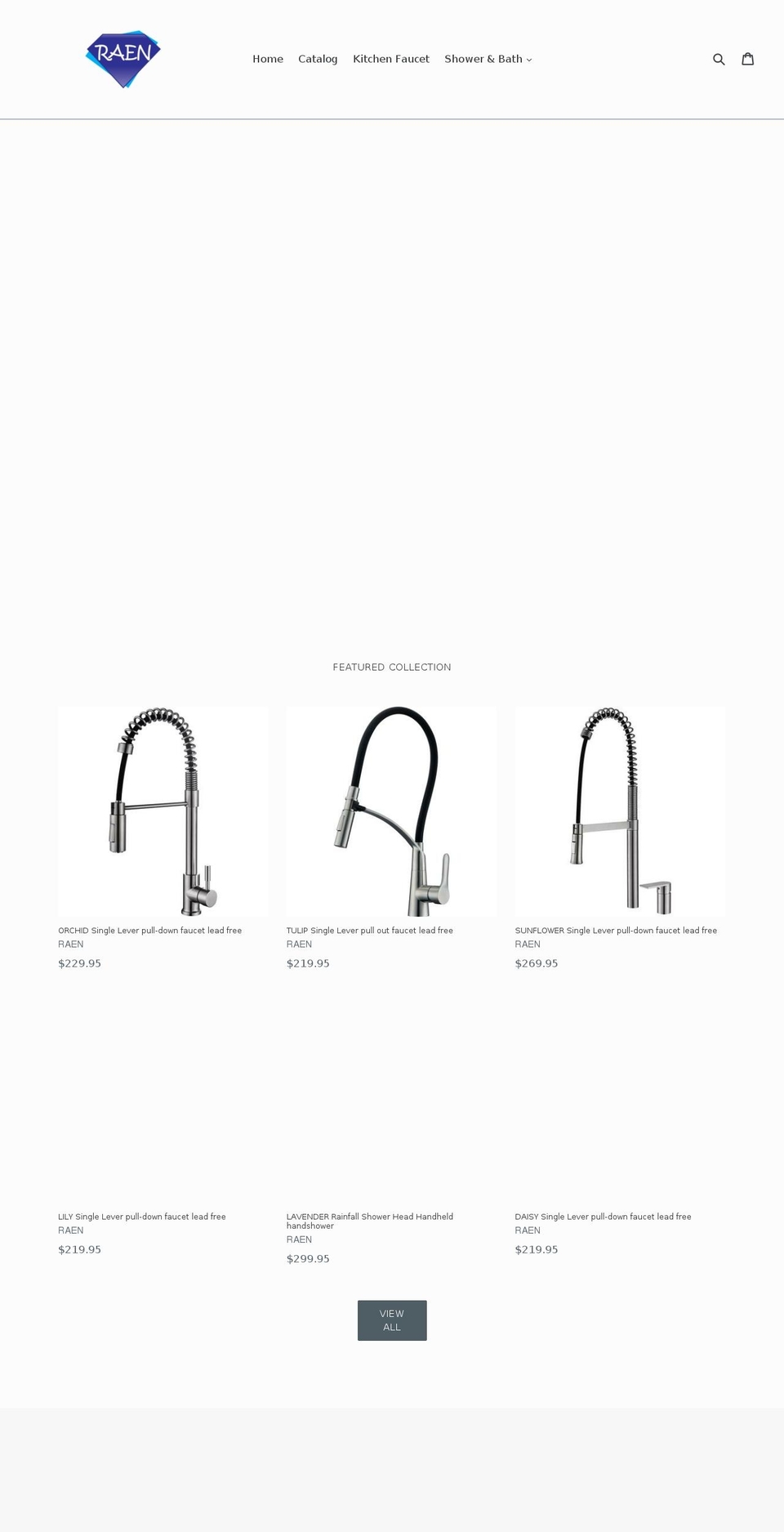 raenhomes.com shopify website screenshot