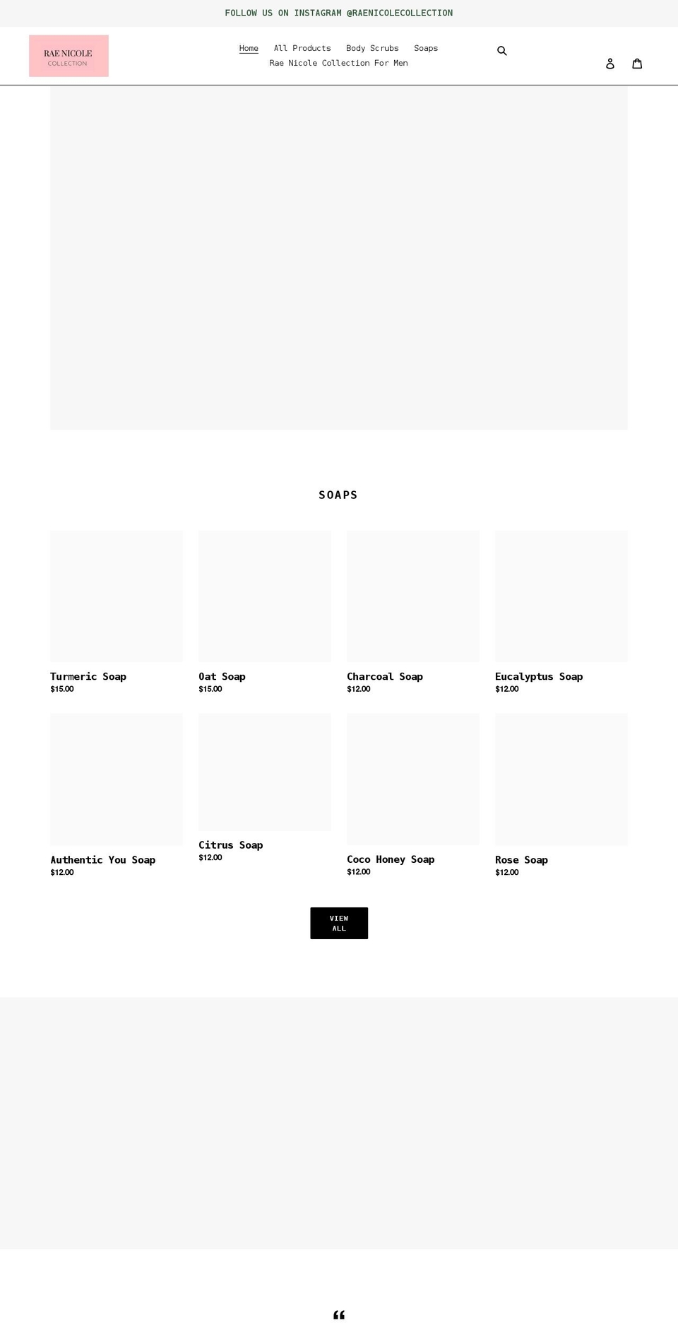 raenicolecollection.com shopify website screenshot