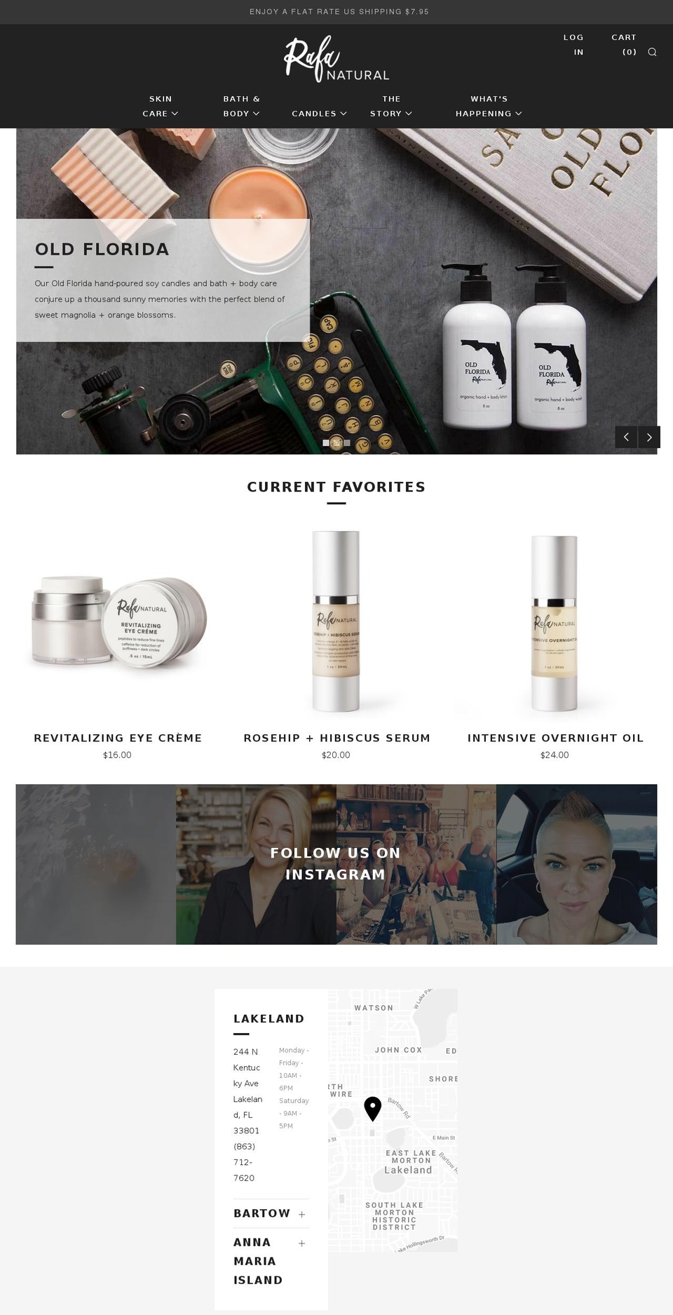 Basis Shopify theme site example rafanatural.com