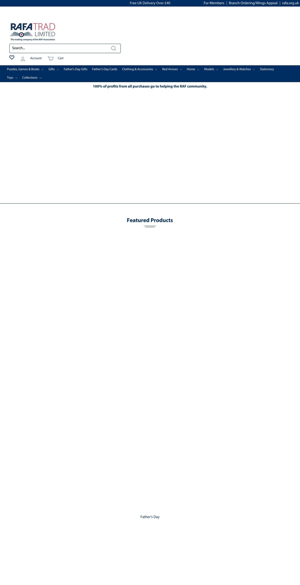 rafatrad.co.uk shopify website screenshot