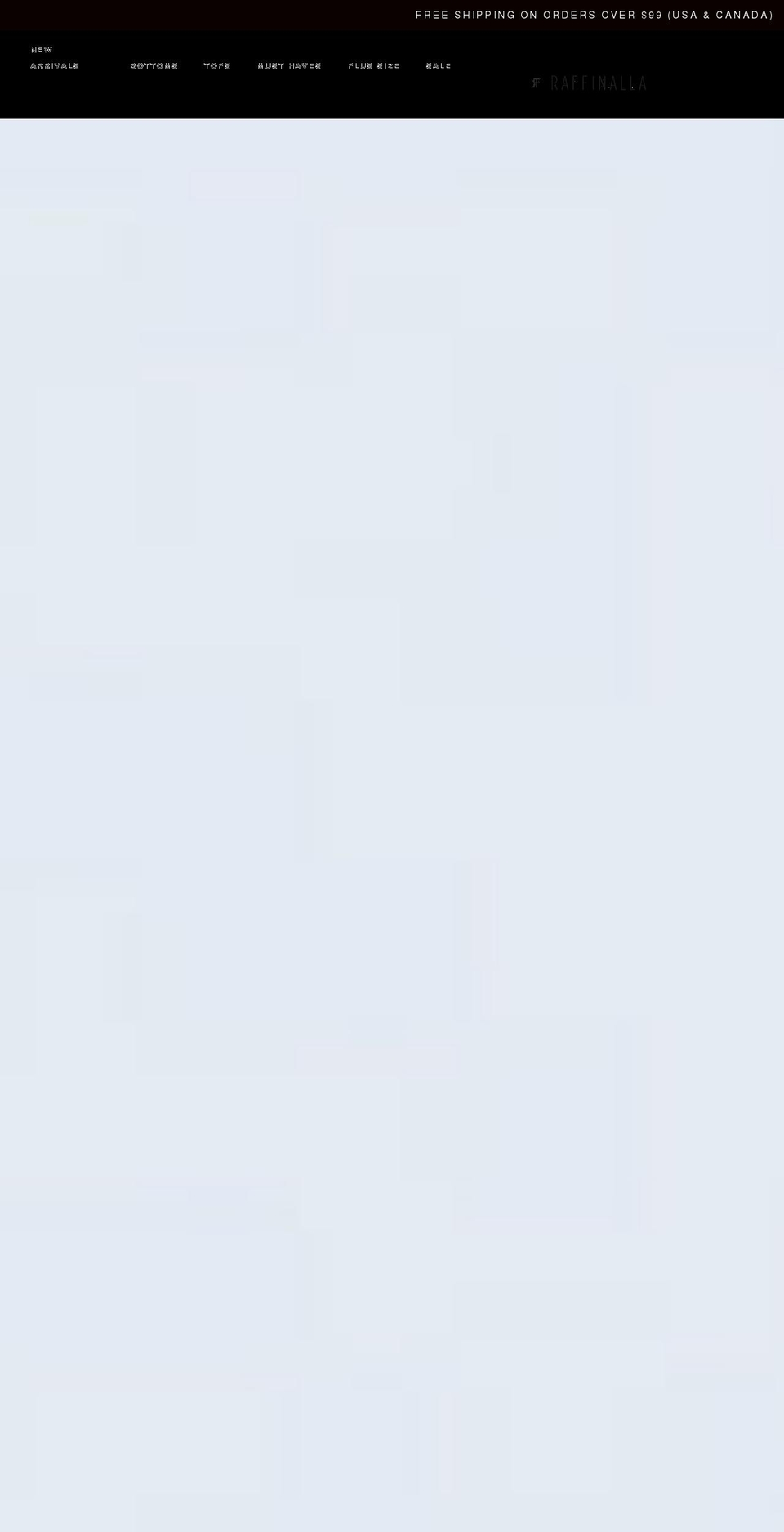 raffinalla.com shopify website screenshot