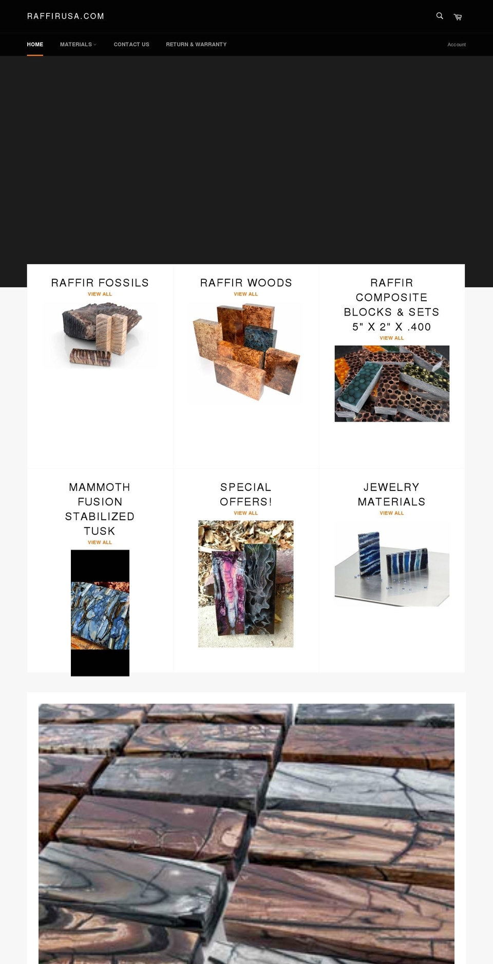 raffirusa.com shopify website screenshot