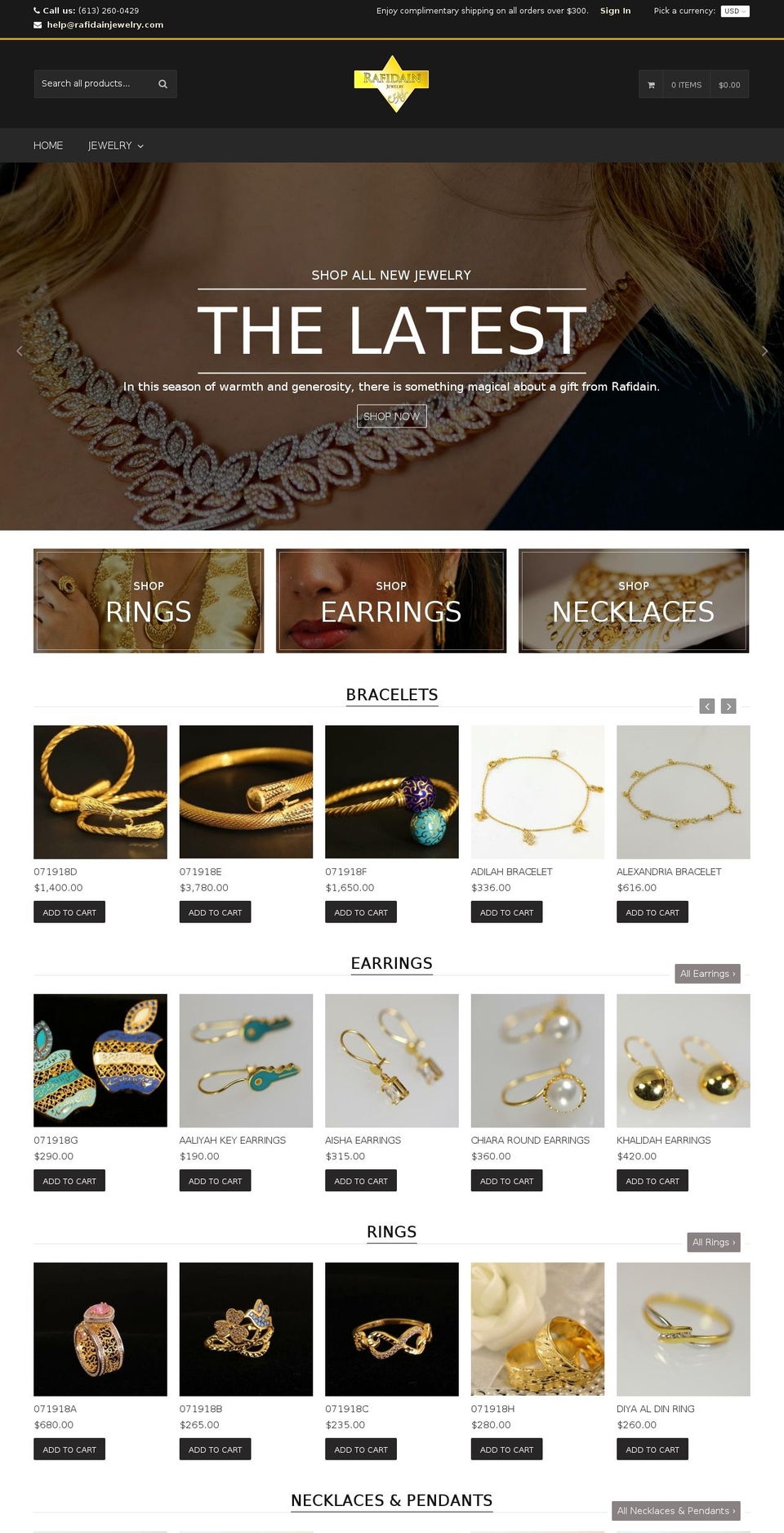 qrack-v1-5-4 Shopify theme site example rafidainjewelry.com