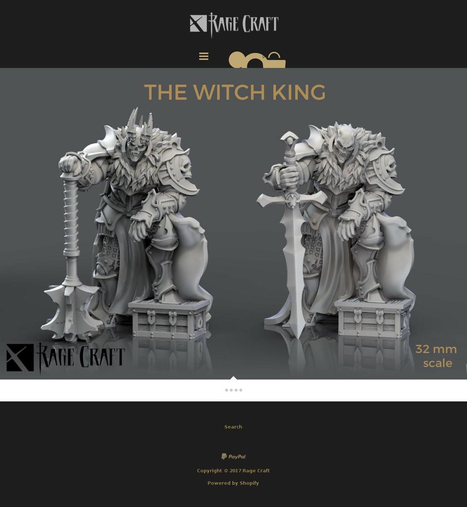 ragecraftstudio.com shopify website screenshot