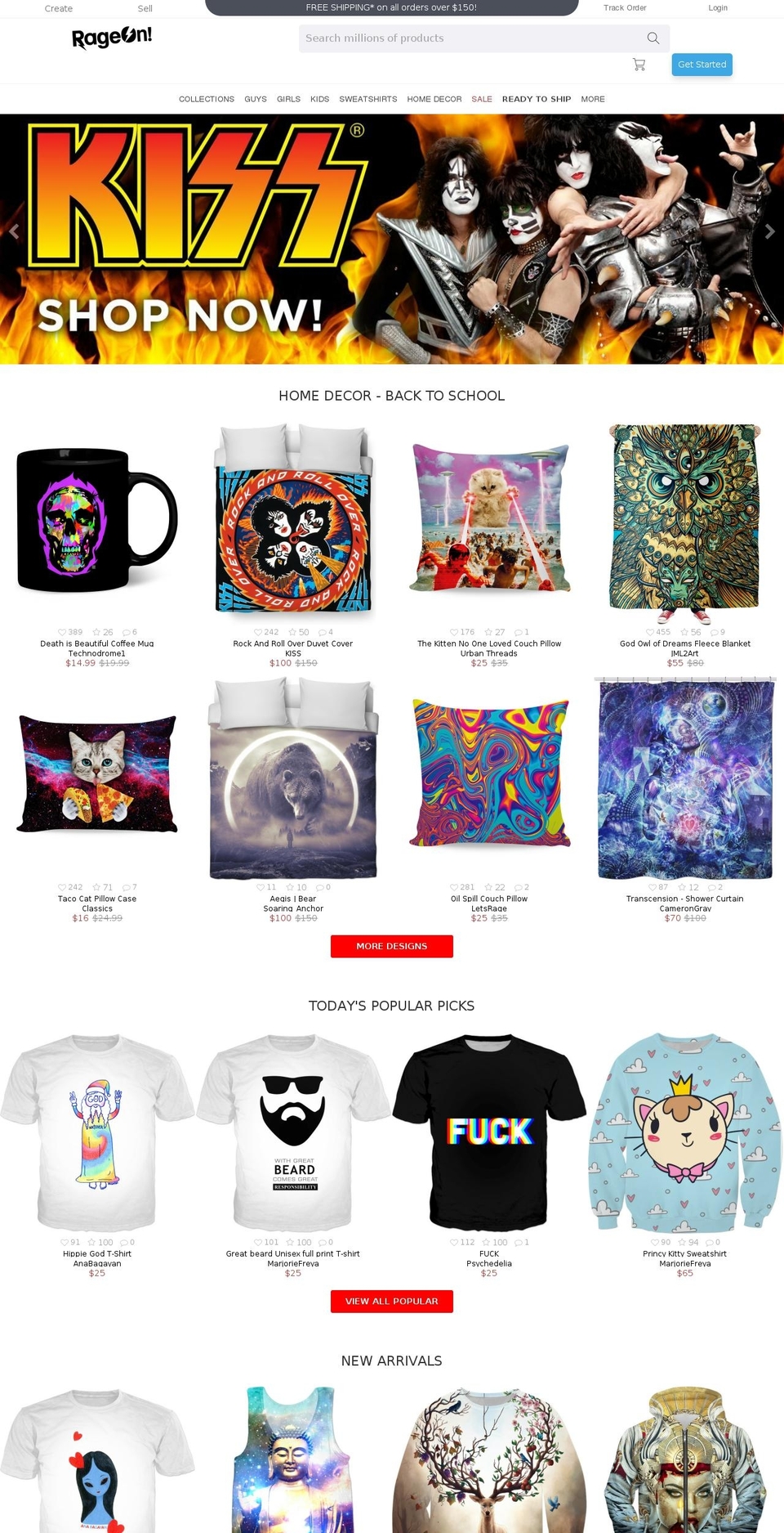 Production Theme Shopify theme site example rageonofficial.com