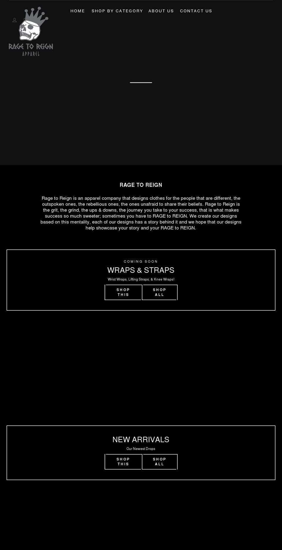 ragetoreignapparel.com shopify website screenshot