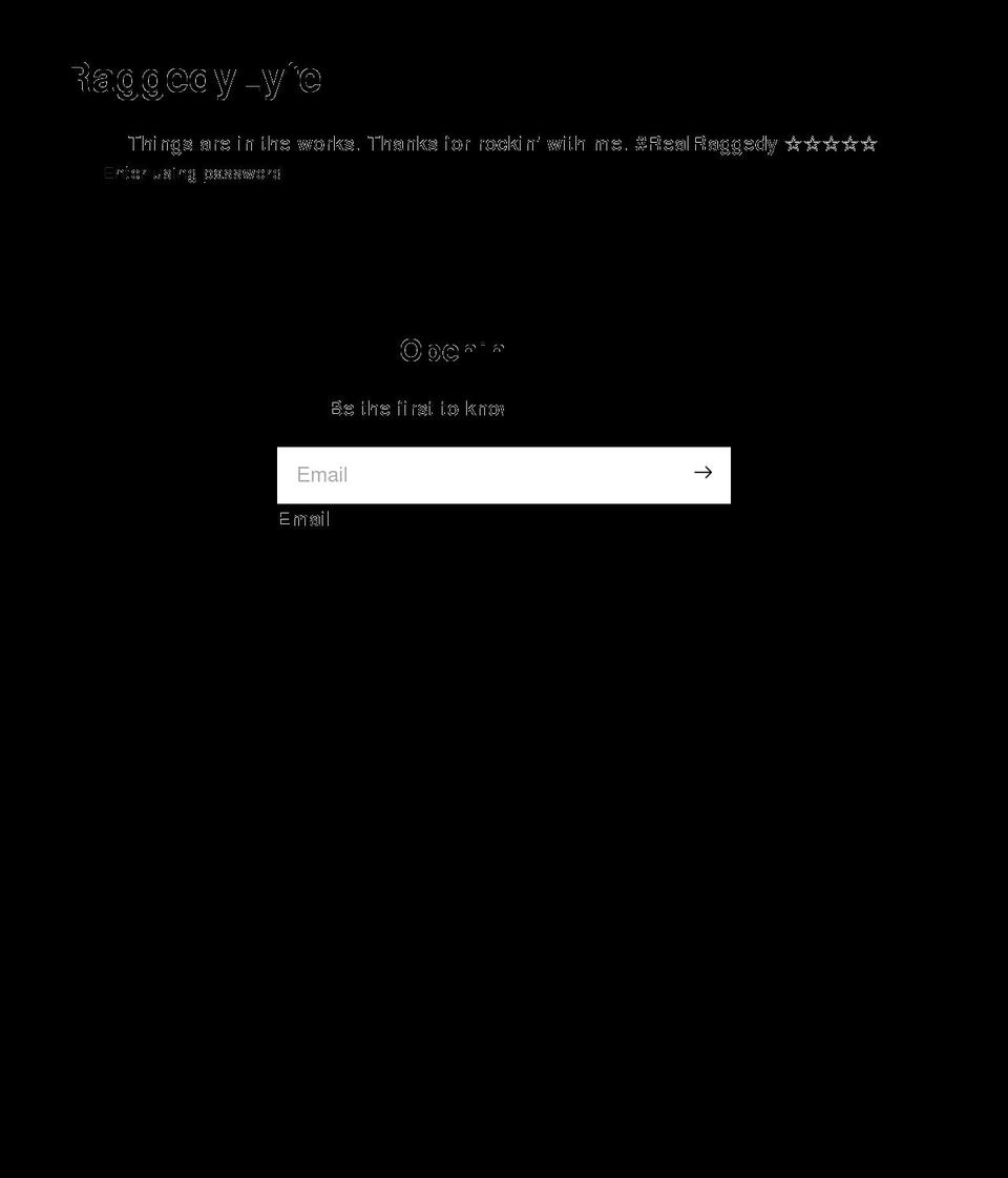 raggedylyfe.com shopify website screenshot