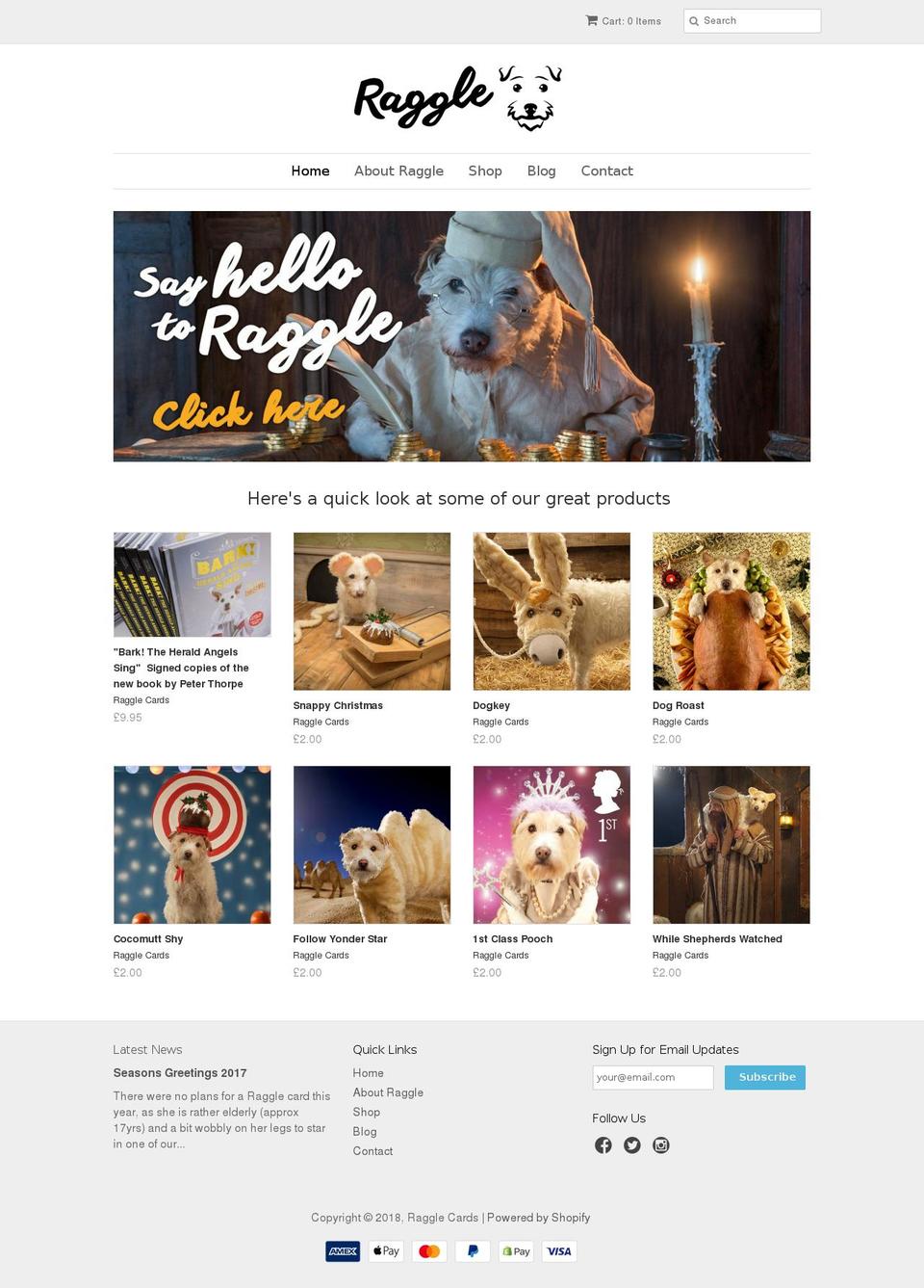 raggledog.com — Shopify storefront screenshot