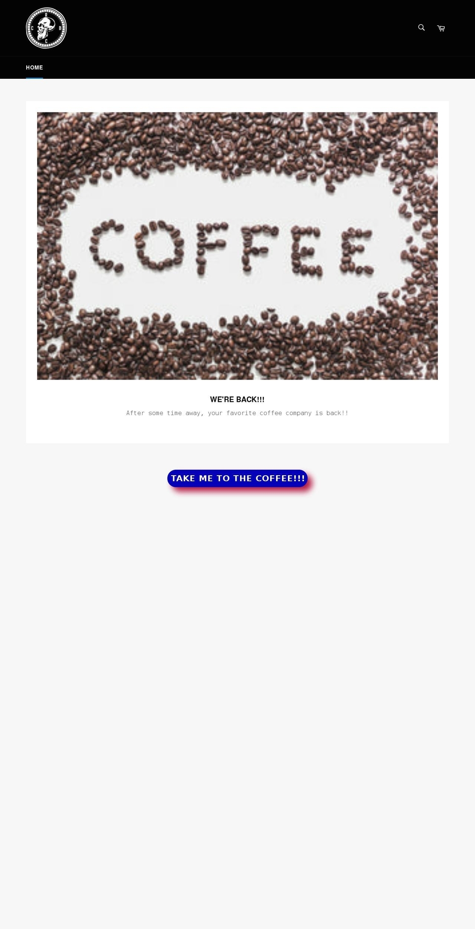 ragingbeardcoffeecompany.com shopify website screenshot