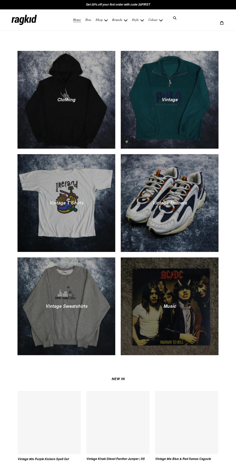 ragkid.com shopify website screenshot