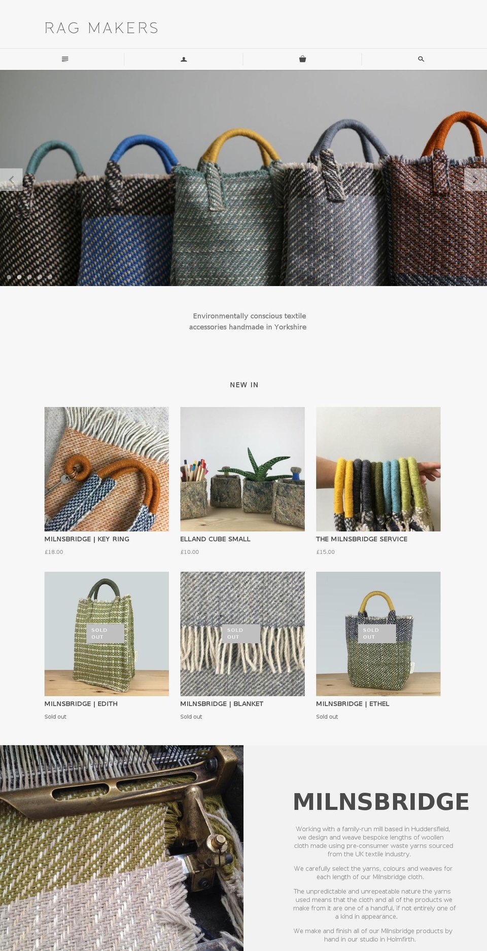 ragmakers.com — Shopify storefront screenshot