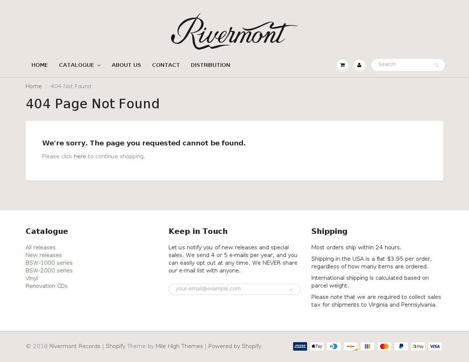 ragtimeconcert.com — Shopify storefront screenshot
