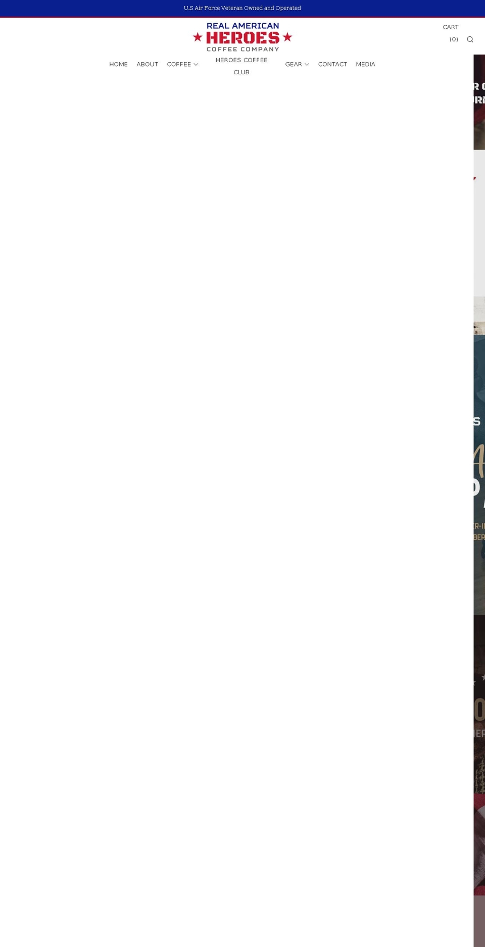 rahcoffeecompany.com shopify website screenshot