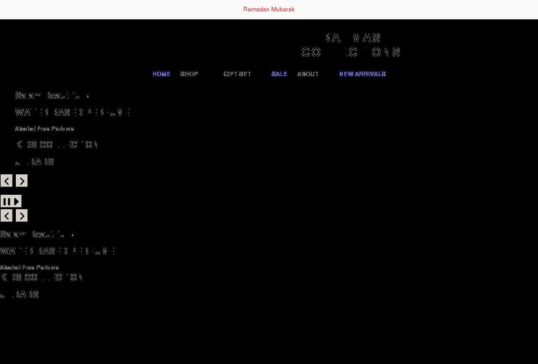 rahmas-collections.com shopify website screenshot