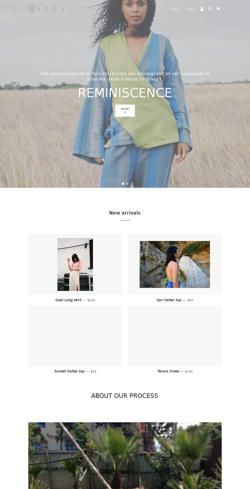 rahmathelabel.com shopify website screenshot