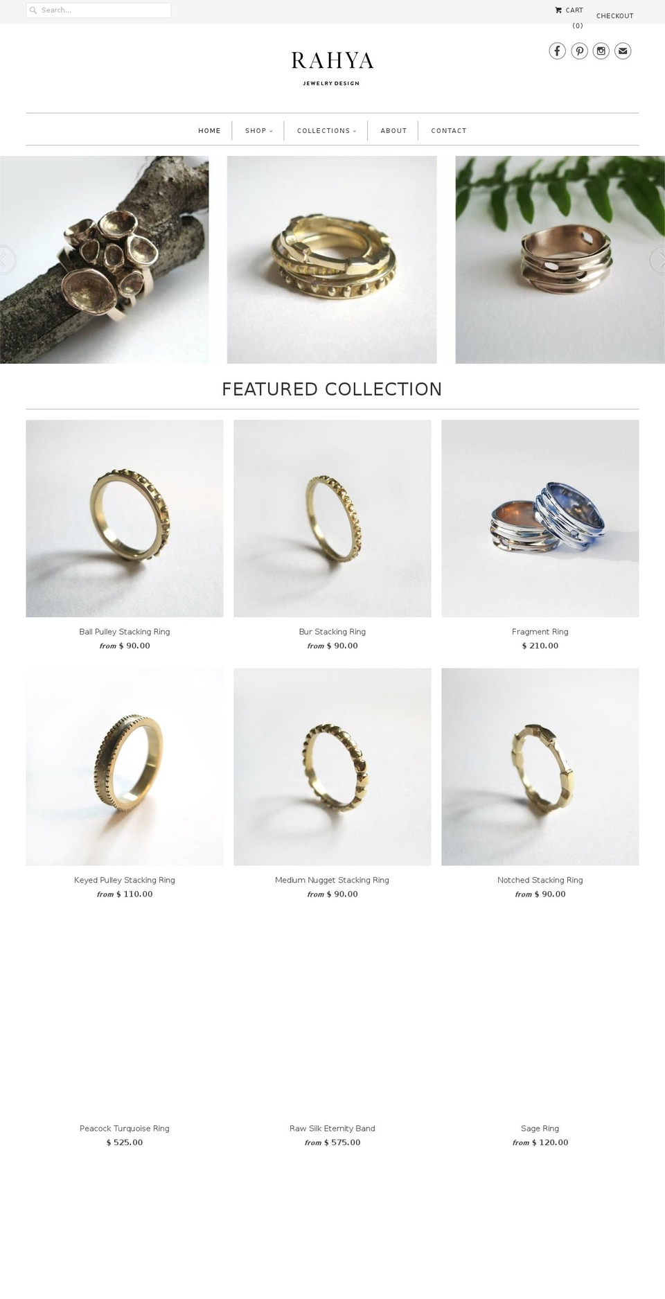 rahya.com shopify website screenshot