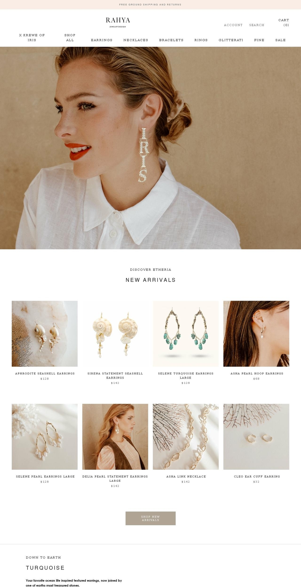 rahyajewelrydesign.com shopify website screenshot