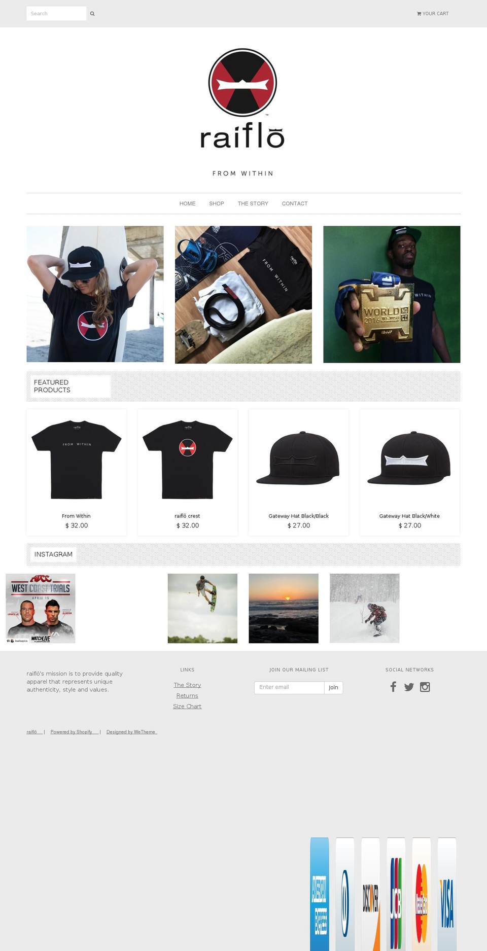 raiflo.com shopify website screenshot