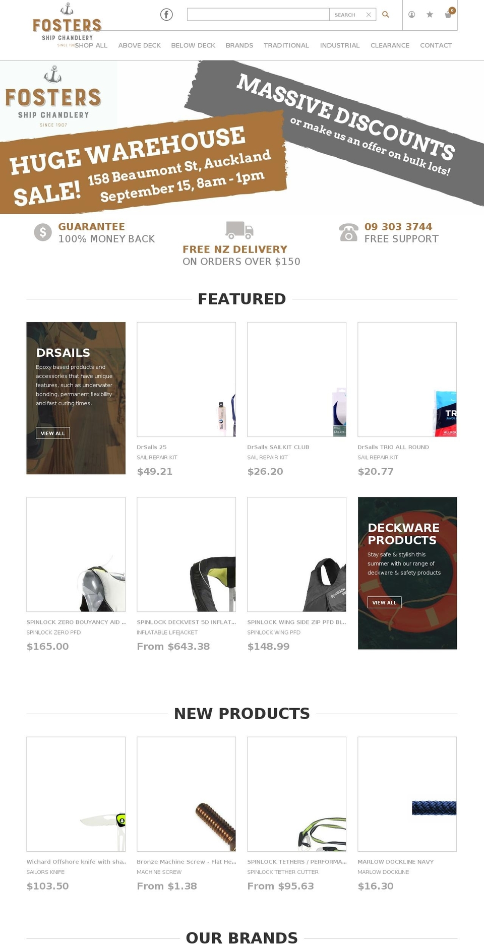 railblaza.co.nz shopify website screenshot