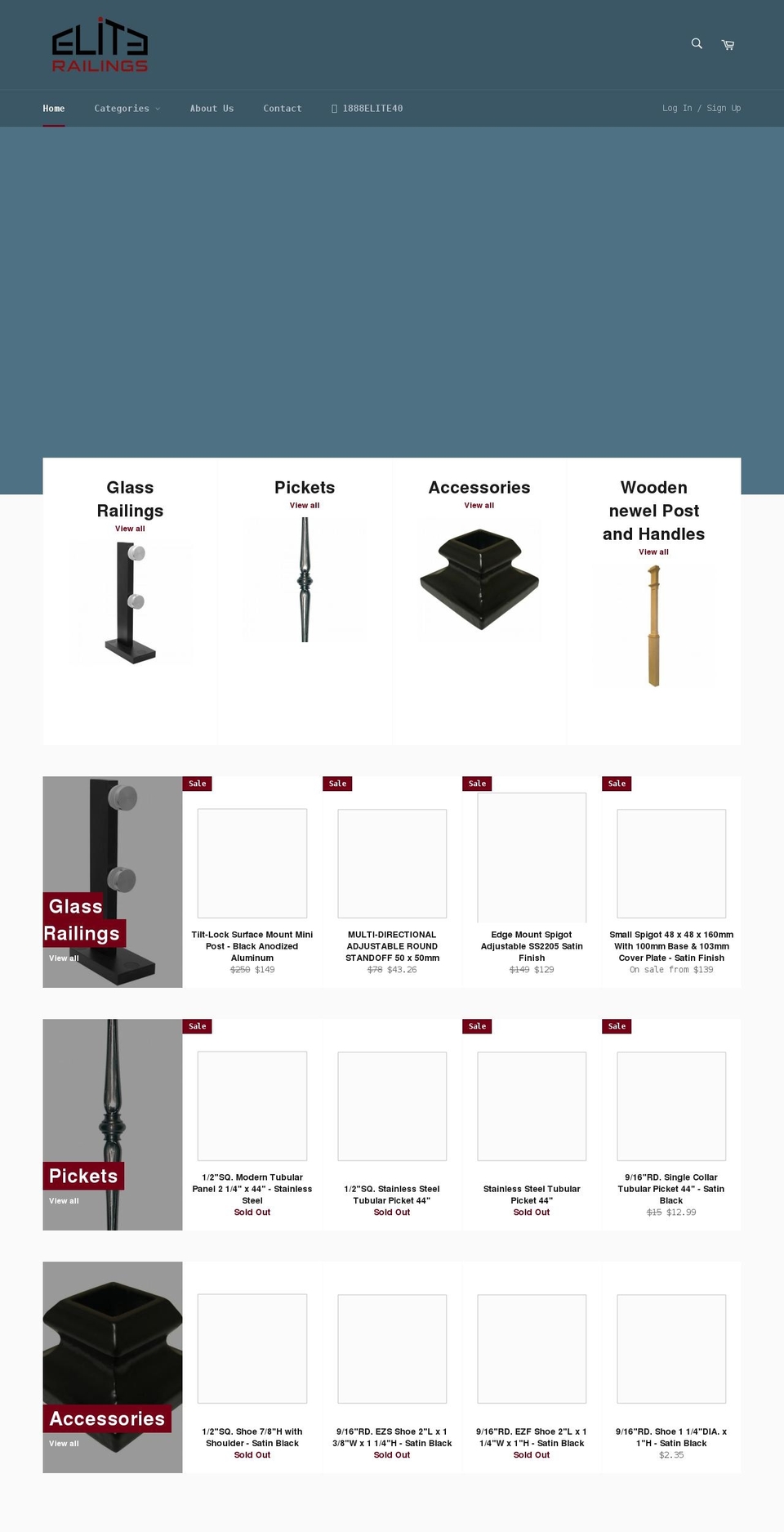 railingssupplies.com shopify website screenshot
