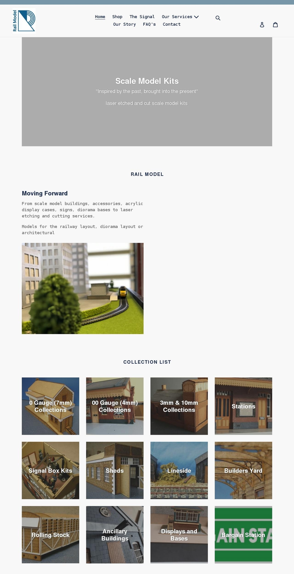 railmodel.co.uk shopify website screenshot