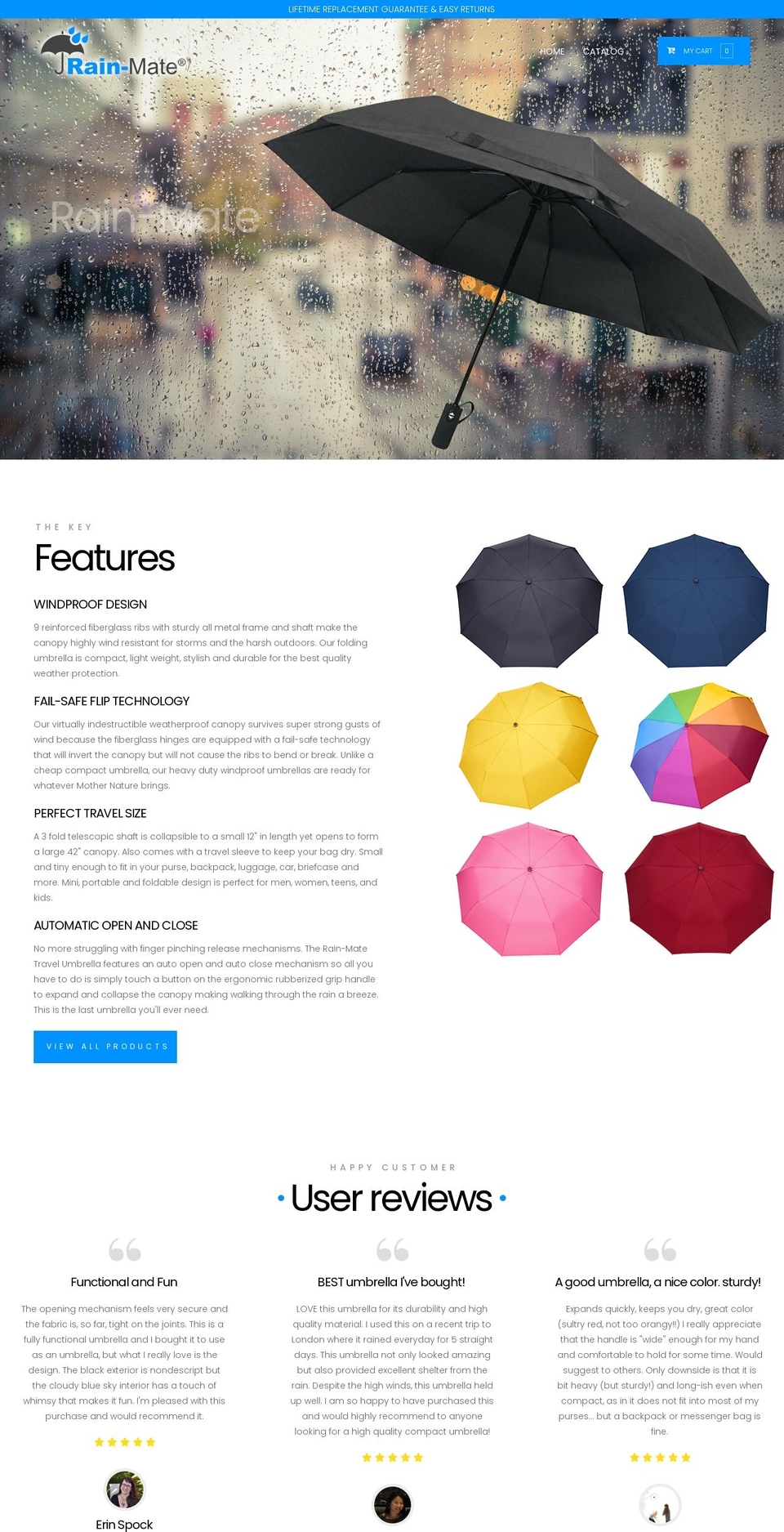 rain-mate.net shopify website screenshot
