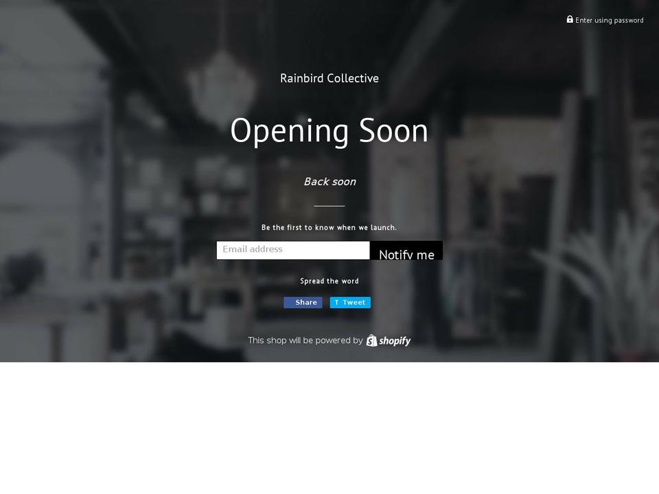 rainbirdco.com.au shopify website screenshot