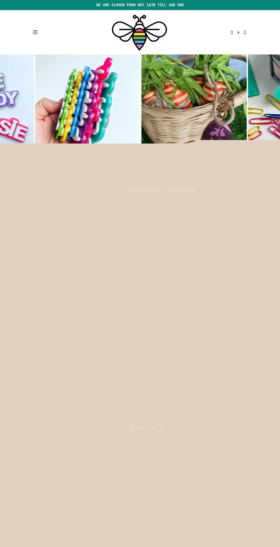 rainbowbeedesigns.com shopify website screenshot